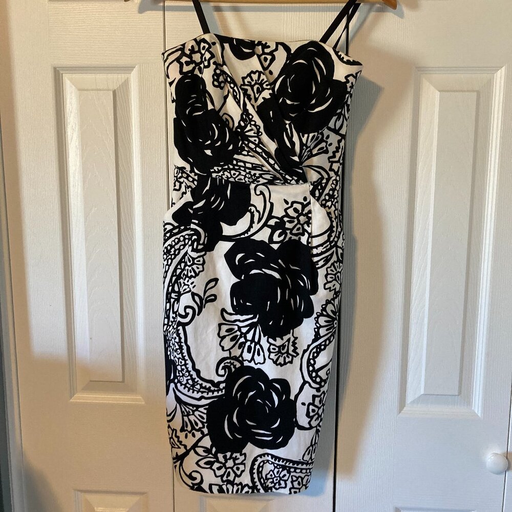 Black and White Floral Dress